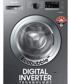SAMSUNG 7 kg 5 star, EcoBubble Technology, Hygiene Steam Digital Inverter Fully Automatic Front Load Washing Machine with In-built Heater Grey  (WW70R22EK0X/TL)